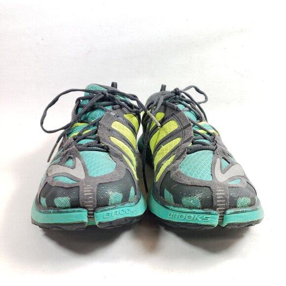Brooks PureGrit 2 Women’s Trail Running Shoes Size 9 Teal/Gray Breathable Mesh - Picture 6 of 9